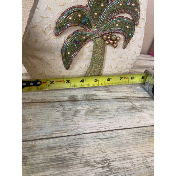 Mary Frances Vintage Palm Tree Beaded Handbag – Rare Tropical Accessory - Picture 13 of 16